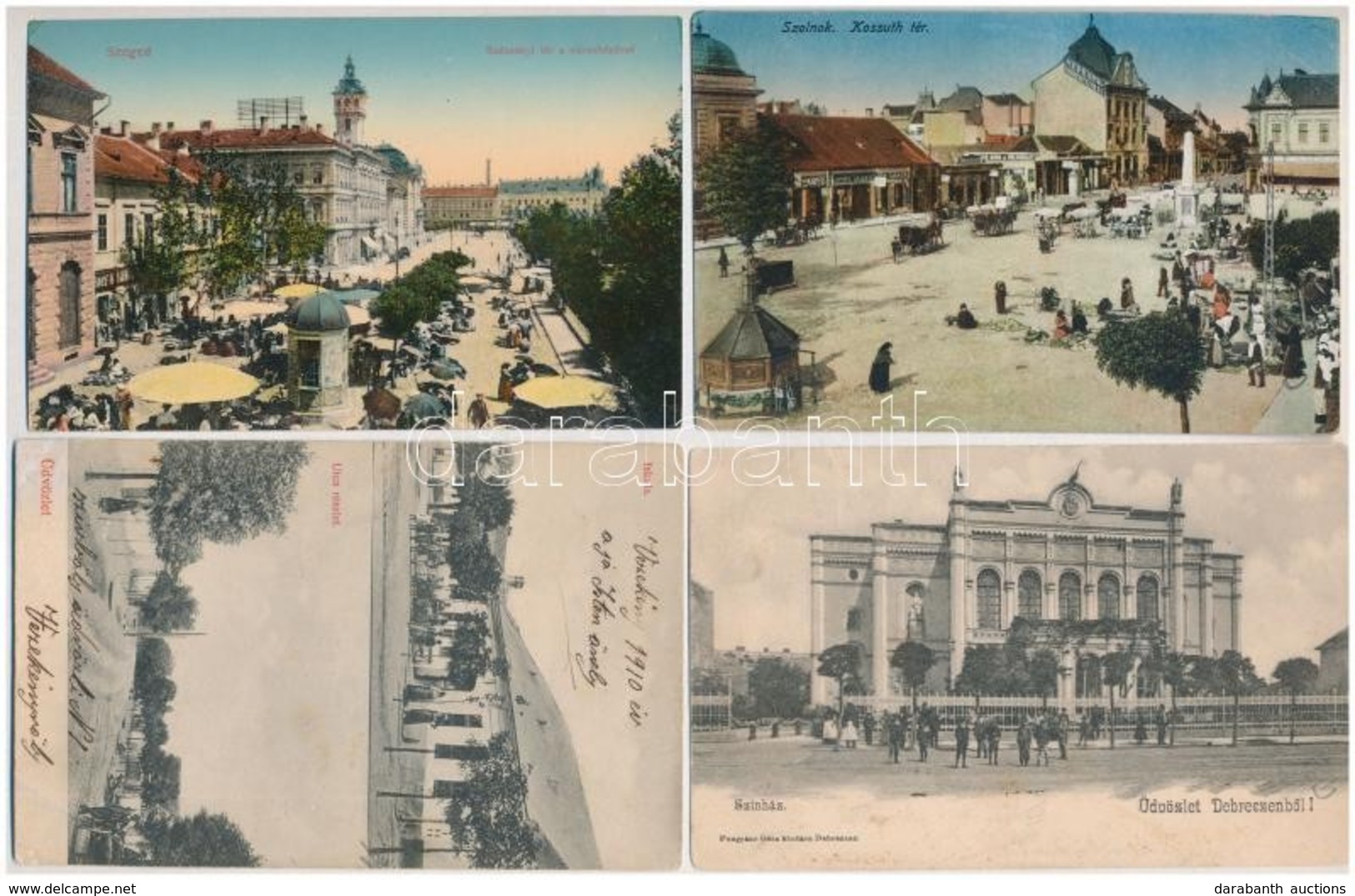 ** * 11 Db RÉGI Magyar Városképes Lap, Vegyes Minőség / 11 Pre-1945 Hungarian Town-view Postcards, Mixed Quality - Non Classés