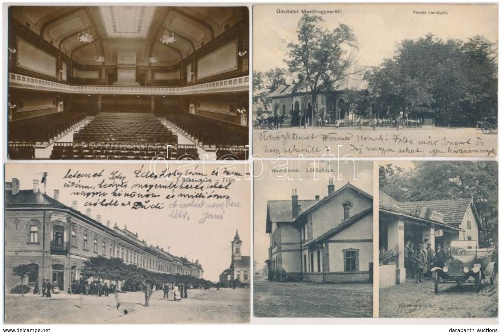 ** * 11 Db RÉGI Magyar Városképes Lap, Vegyes Minőség / 11 Pre-1945 Hungarian Town-view Postcards, Mixed Quality - Non Classés