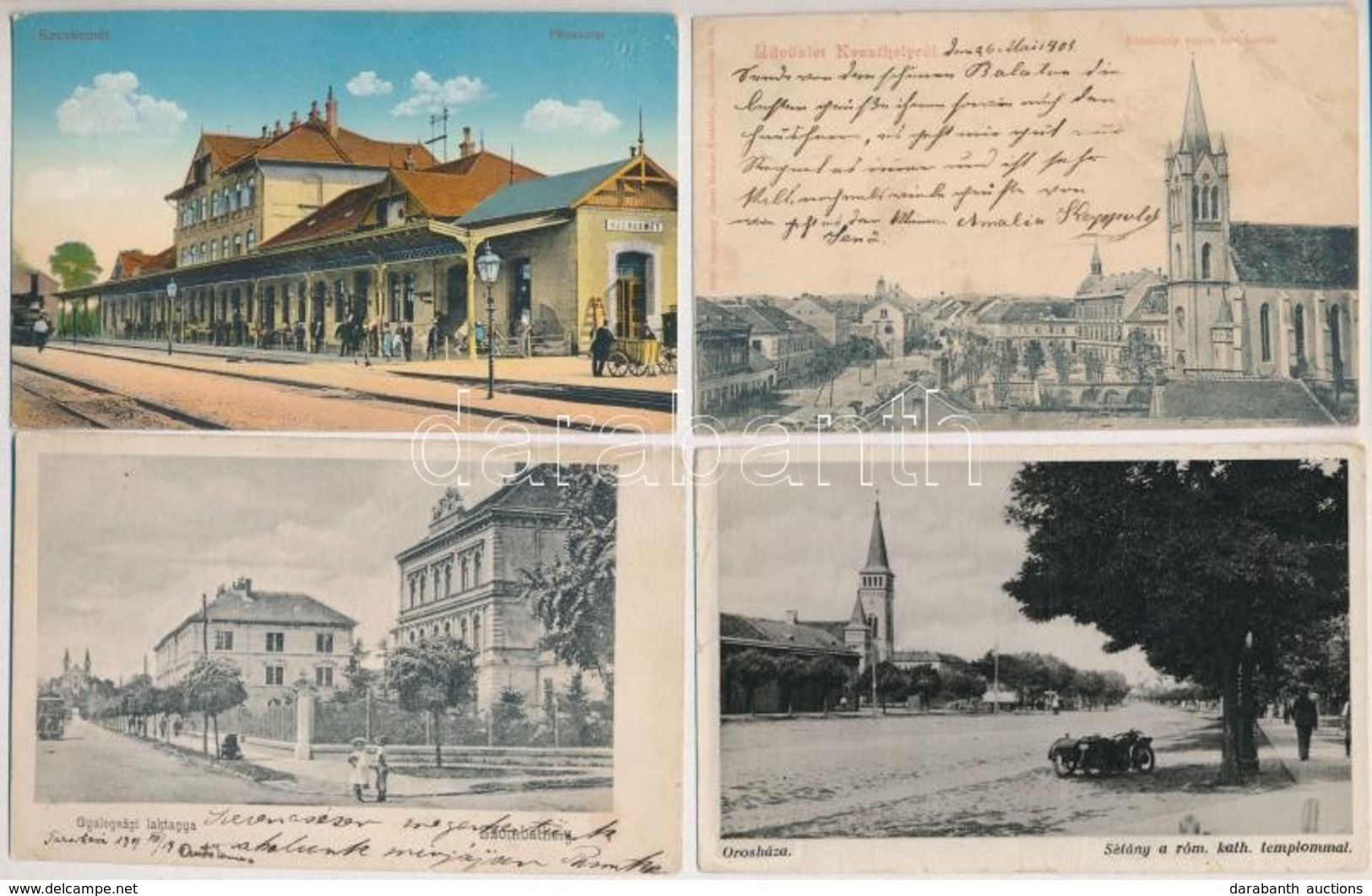 ** * 11 Db RÉGI Magyar Városképes Lap, Vegyes Minőség / 11 Pre-1945 Hungarian Town-view Postcards, Mixed Quality - Non Classés