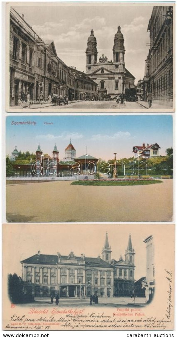 ** * 10 Db RÉGI Magyar Városképes Lap, Vegyes Minőség / 10 Pre-1945 Hungarian Town-view Postcards, Mixed Quality - Ohne Zuordnung