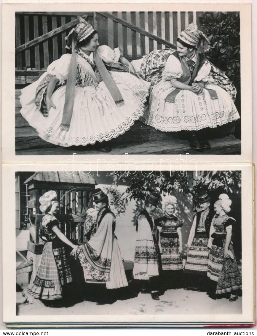 ** Magyar Népviselet - Képeslapfüzet 10 Db Képeslappal Saját Tokjában / Postcard Booklet With 10 Hungarian Folklore Moti - Ohne Zuordnung