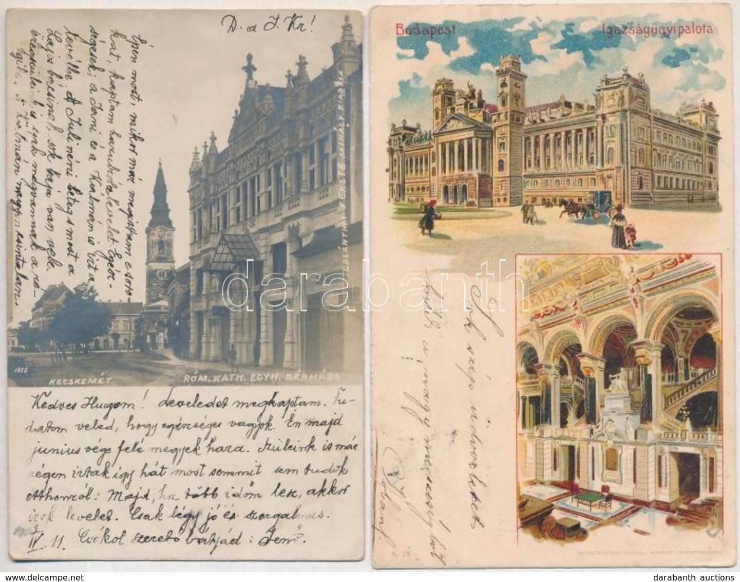 ** * 5 Db RÉGI Magyar Városképes Lap, Vegyes Minőség / 5 Pre-1905 Hungarian Town-view Postcards, Mixed Quality - Non Classés