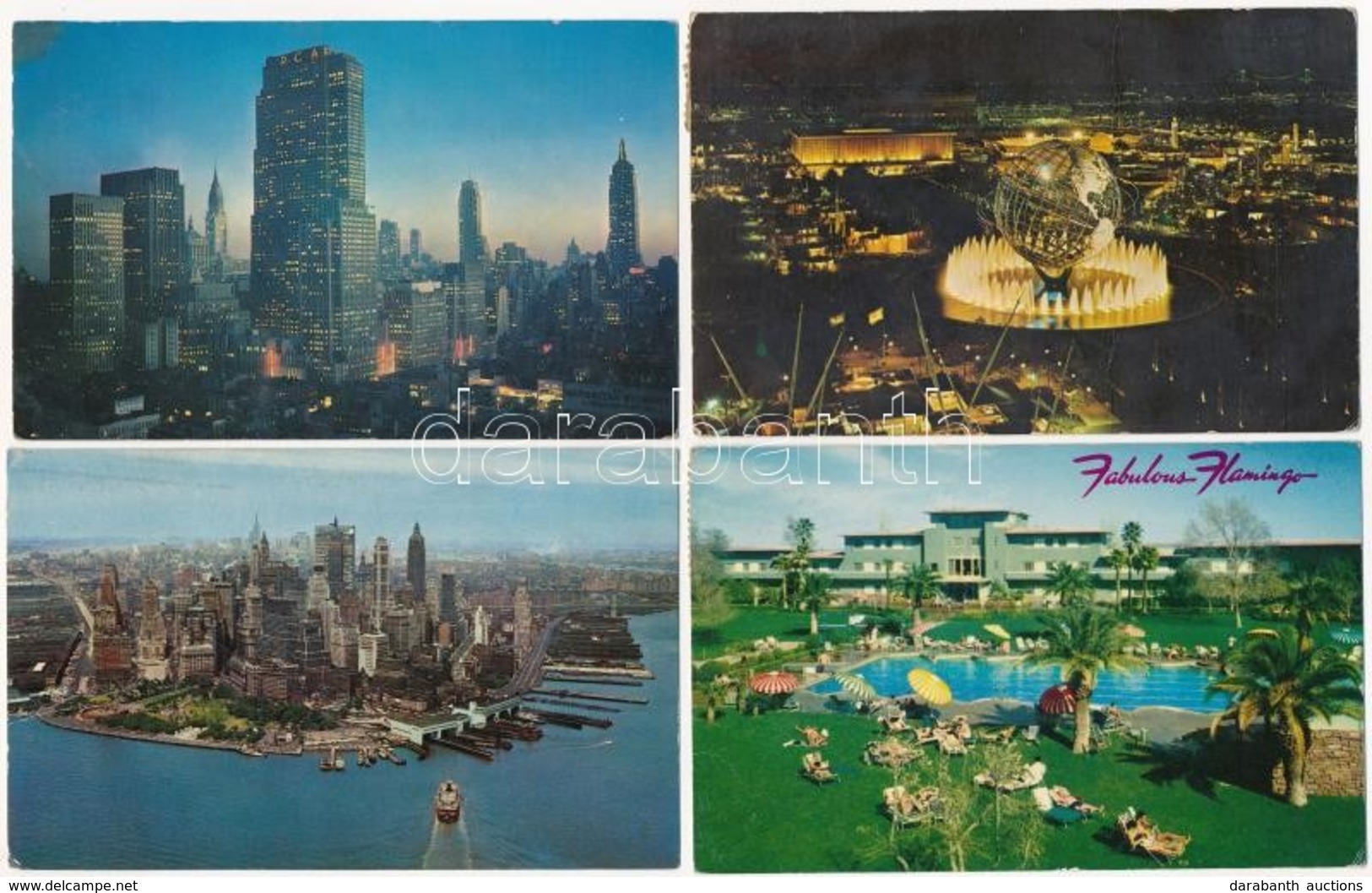 ** * 39 Db MODERN Amerikai és Kanadai Városképes Lap / 39 Modern American (USA) And Canadian Town-view Postcards - Non Classés