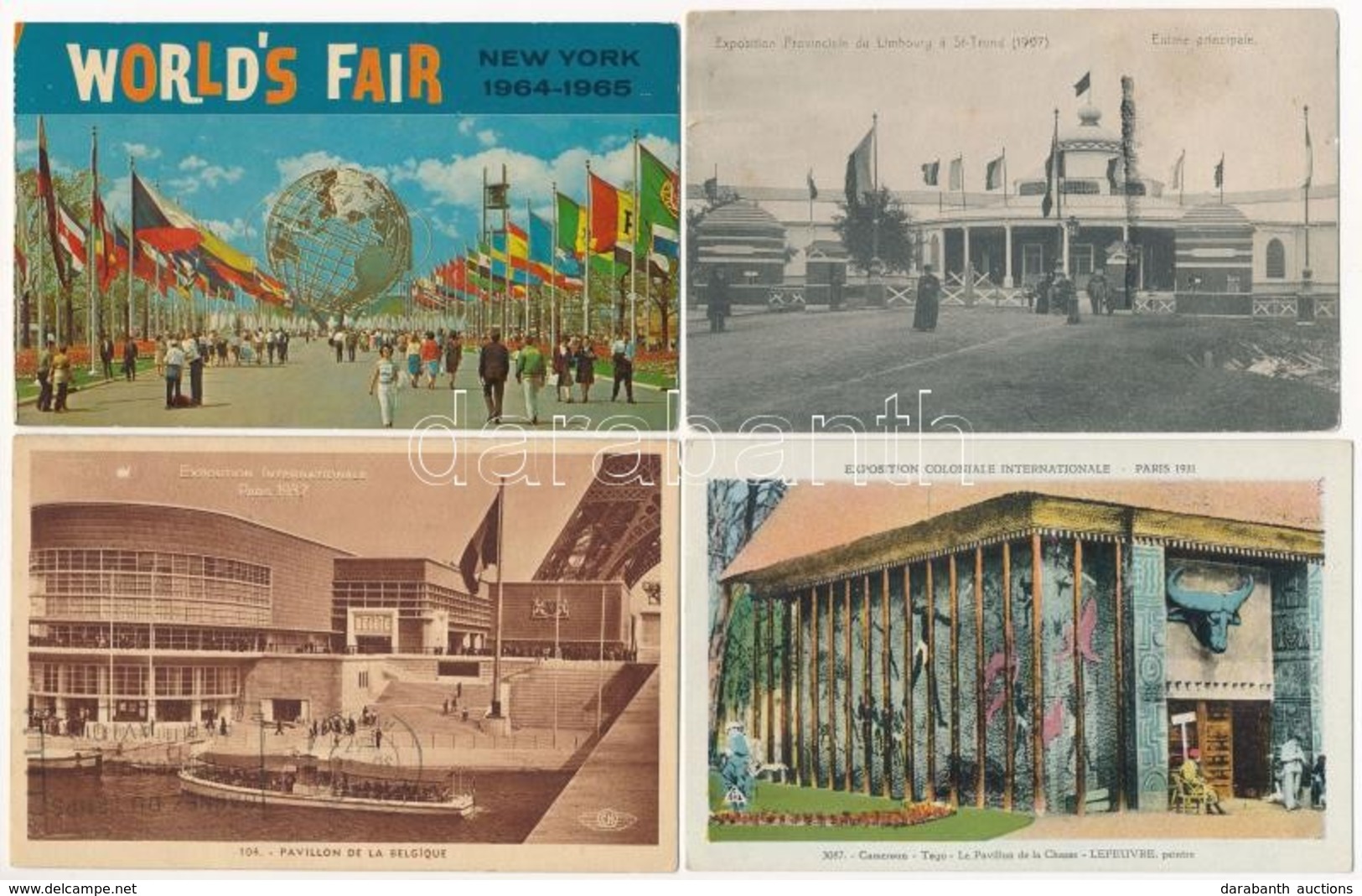 ** * 14 Db RÉGI és MODERN Képeslap Kiállításokról / 14 Pre-1945 And Modern Postcards Of Exhibitions - Ohne Zuordnung