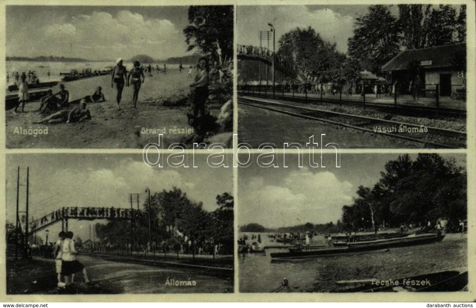 * T2 1932 Alsógöd (Göd), Strand, Vasútállomás, Fecske Fészek - Ohne Zuordnung