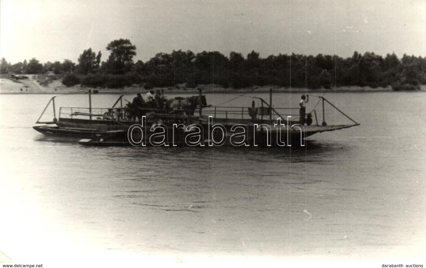 T2/T3 1958 Ároktő, Tiszai Komp. Photo (EK) - Ohne Zuordnung