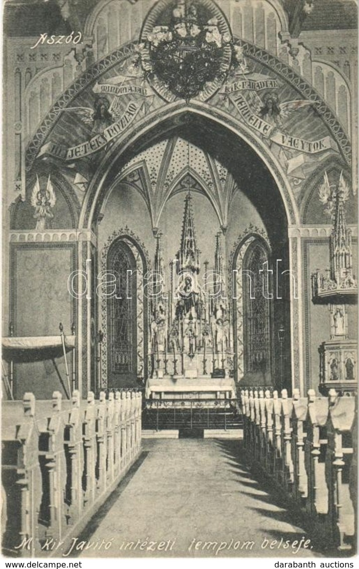 T2 1908 Aszód, M. Kir. Javítóintézeti Templom, Belső - Zonder Classificatie