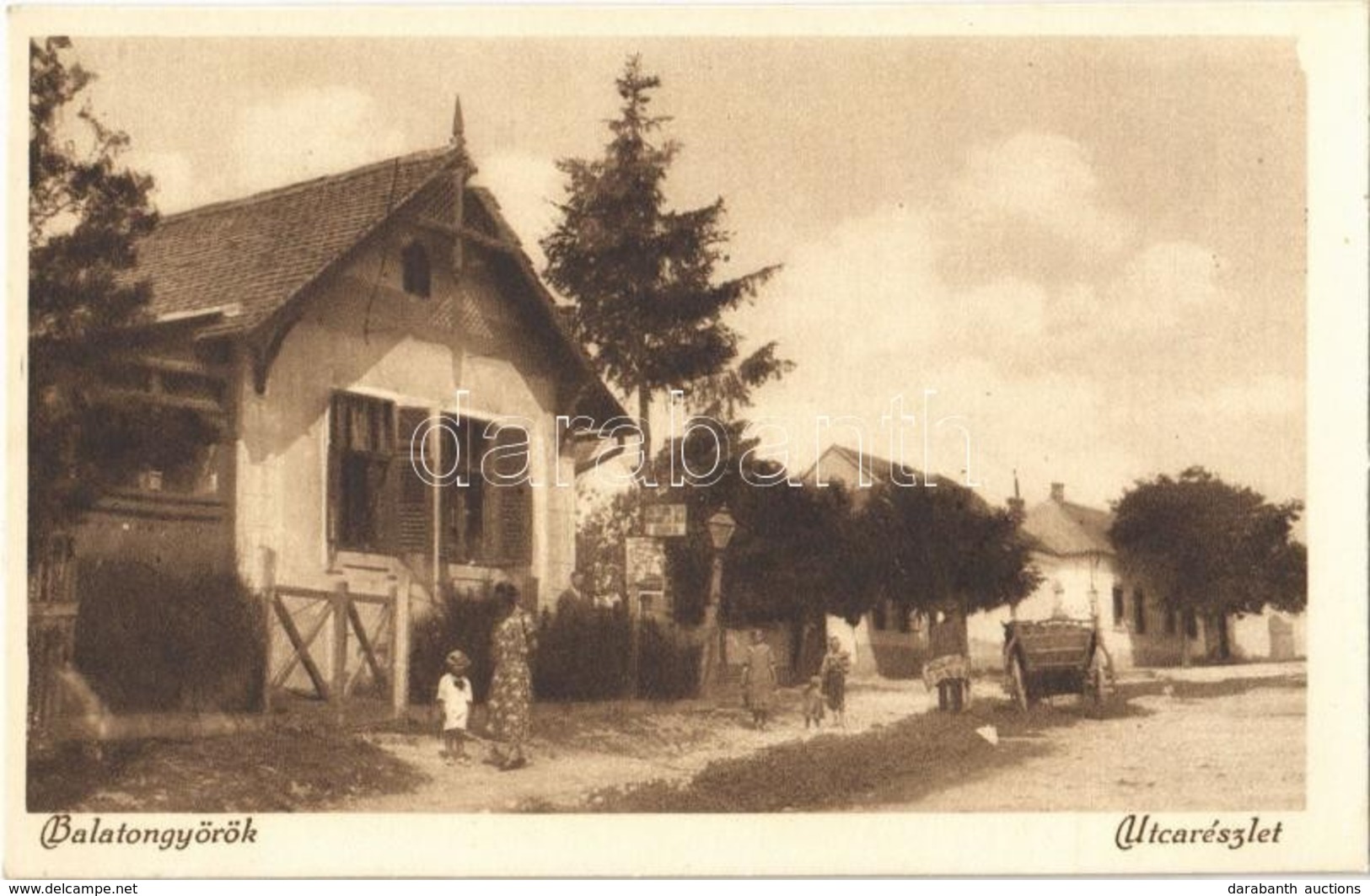 ** T1 Balatongyörök, Utca. Mérei Ignác Kiadása 1389. 1927. - Ohne Zuordnung