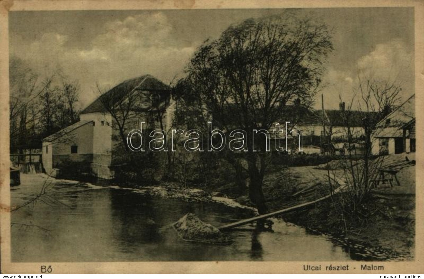 T2 1935 Bő, Malom, Utcakép. Hangya Fogyasztási Szövetkezet Kiadása - Ohne Zuordnung