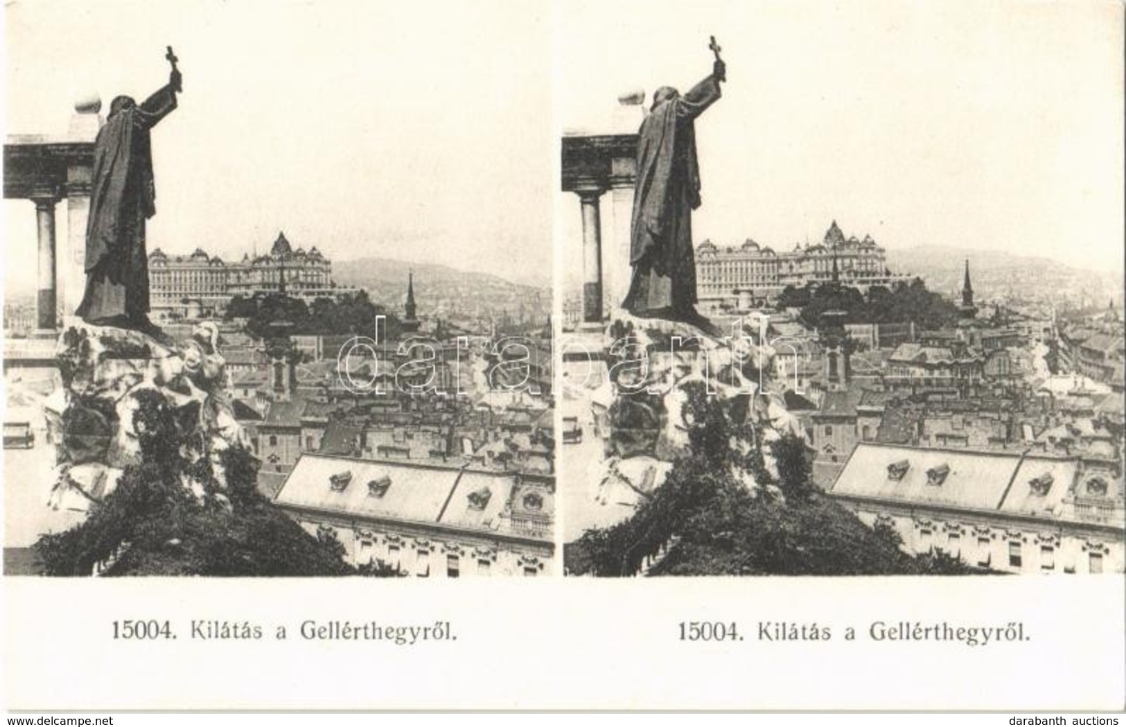 ** T1 Budapest I. Kilátás A Gellérthegyről. Sztereó Képeslap / Stereo Postcard - Ohne Zuordnung