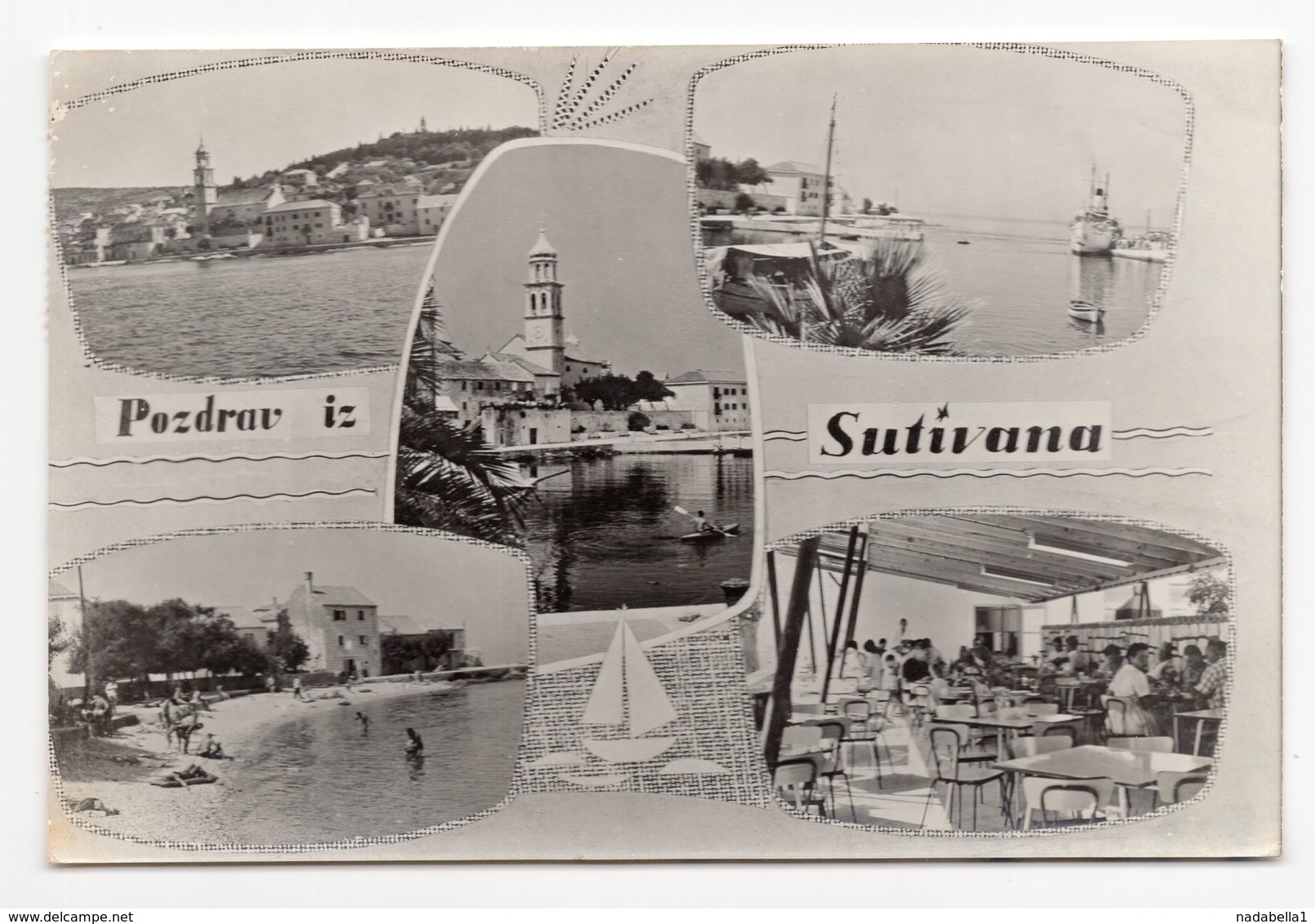 1966 YUGOSLAVIA, CROATIA, BRAC ISLAND,SUTIVAN TO BELGRADE, ILLUSTRATED POSTCARD, USED - Yugoslavia