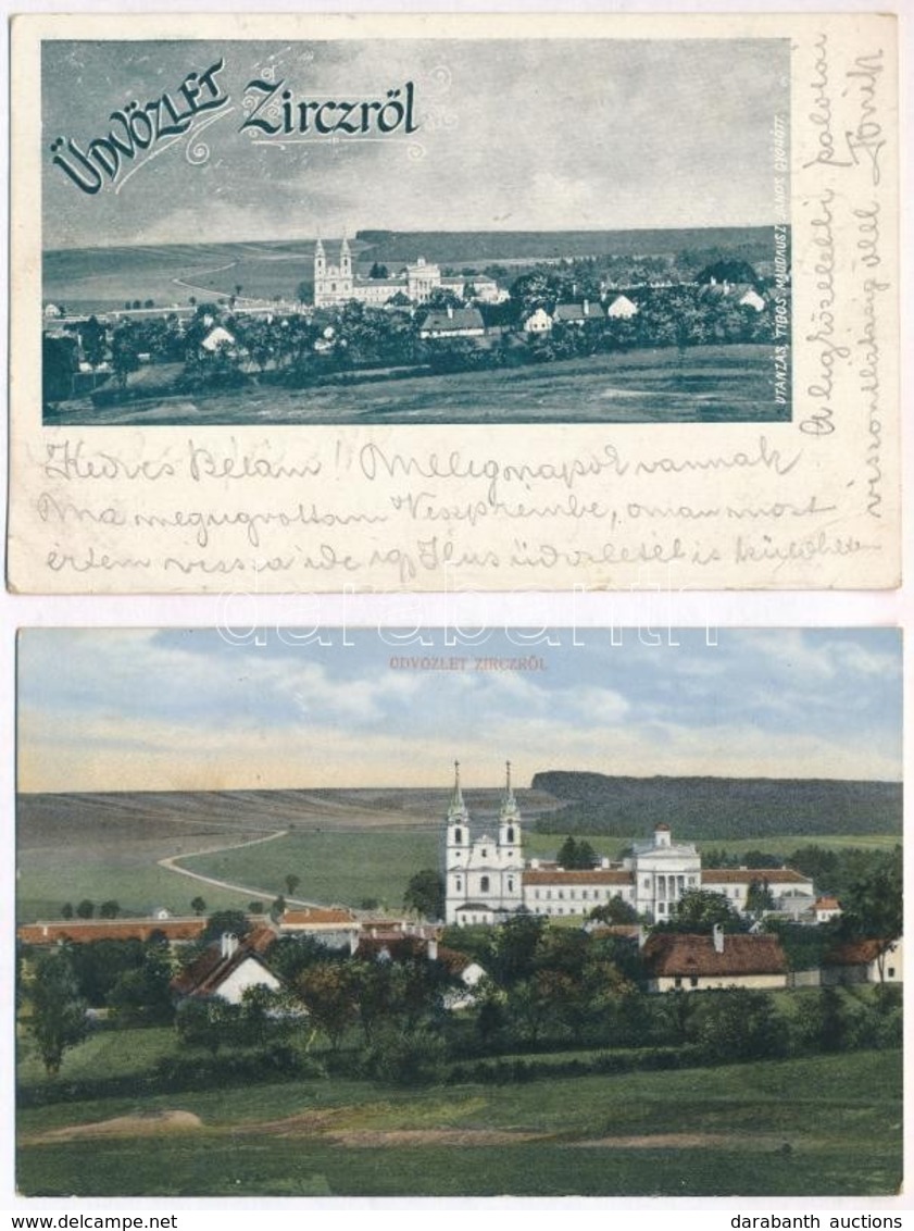 Zirc - 2 Db Régi Képeslap / 2 Pre-1913 Postcards - Ohne Zuordnung