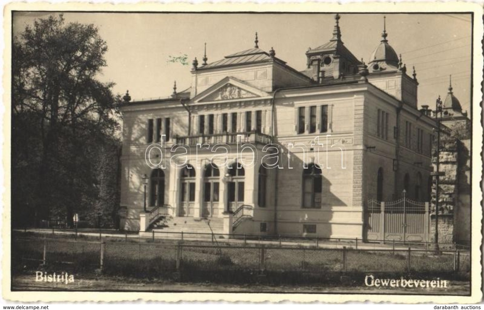 * T1/T2 1940 Beszterce, Bistritz, Bistrita; Gewerbeverein / Iparosegylet Székháza / House Of Craftsmen's Association - Non Classés