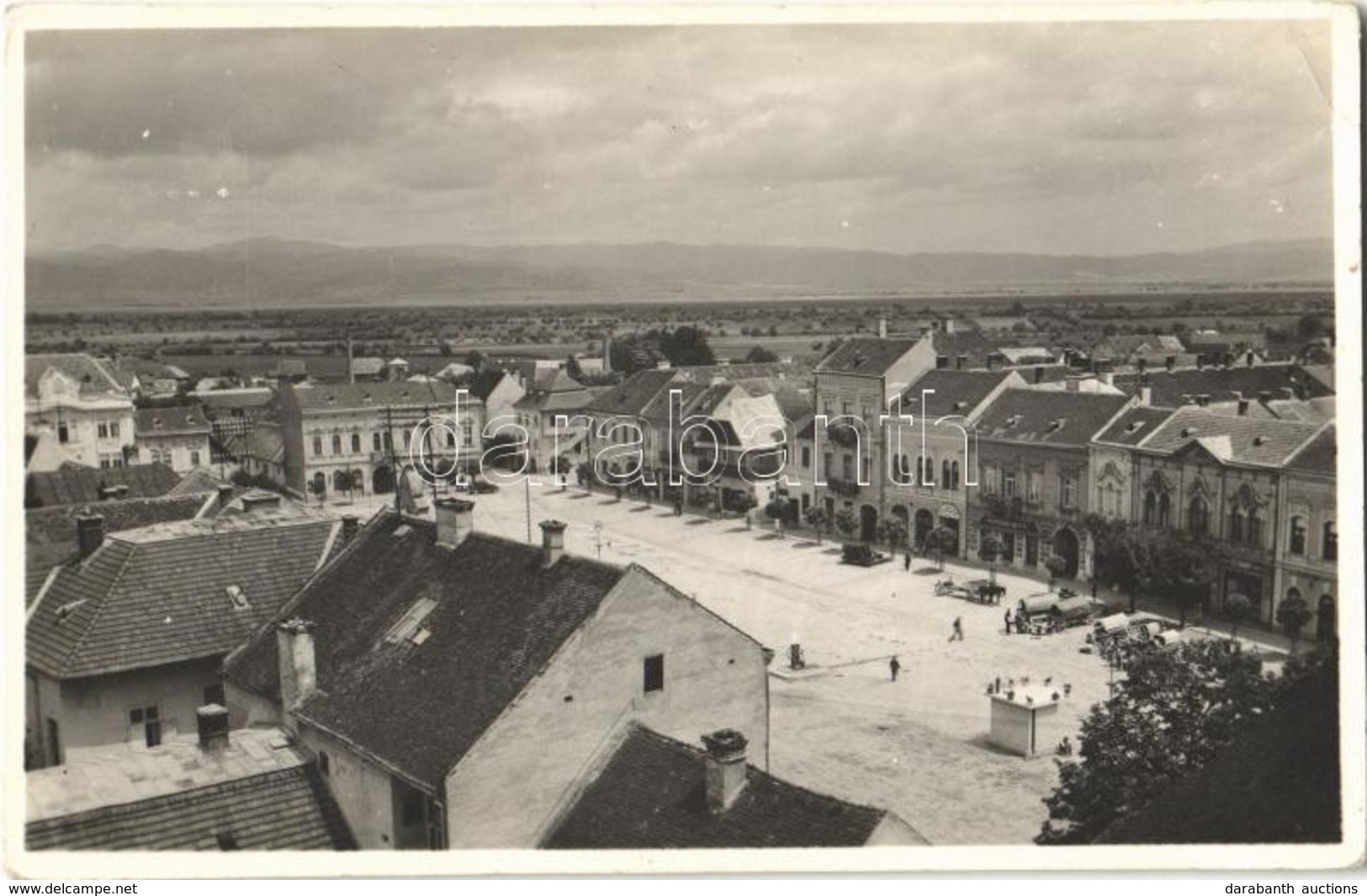 T2/T3 1944 Kézdivásárhely, Targu Secuiesc; Fő Tér, Kézsmárky Gizella, Dávid Antal üzlete, Európa Szálloda, Piac. Turóczy - Ohne Zuordnung