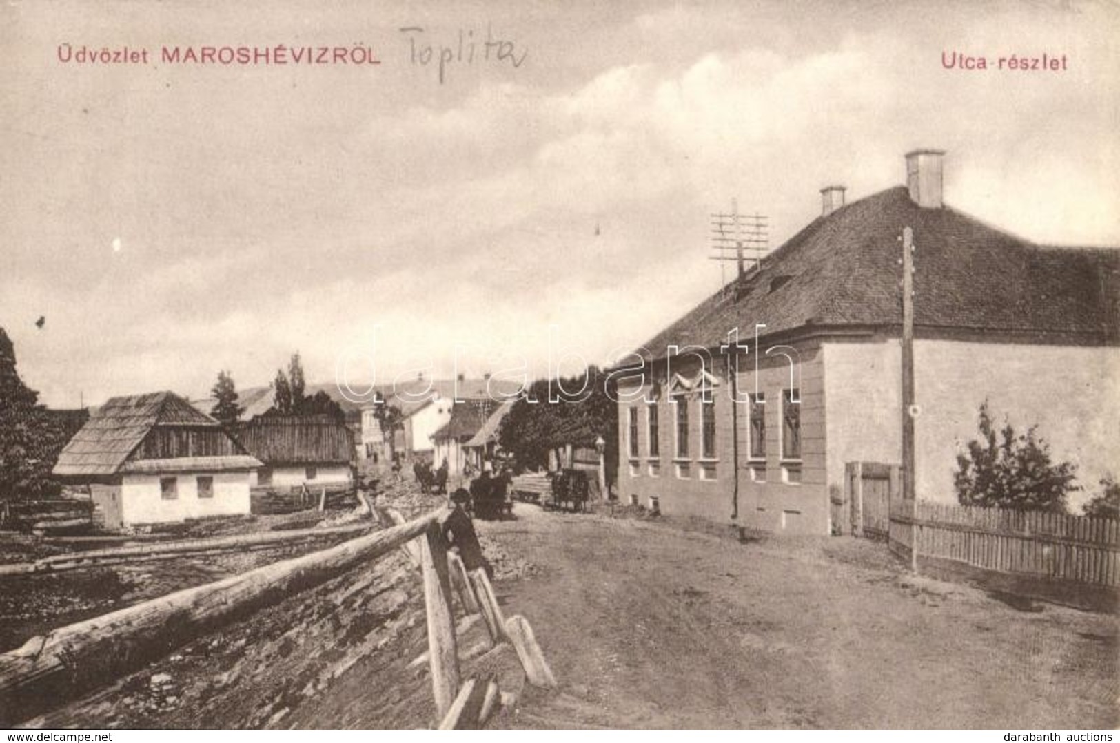 T2/T3 Maroshévíz, Toplita; Utcakép. Walter Ede Kiadása / Street View + K.u.K. Militär-Zensur Villach (EK) - Ohne Zuordnung