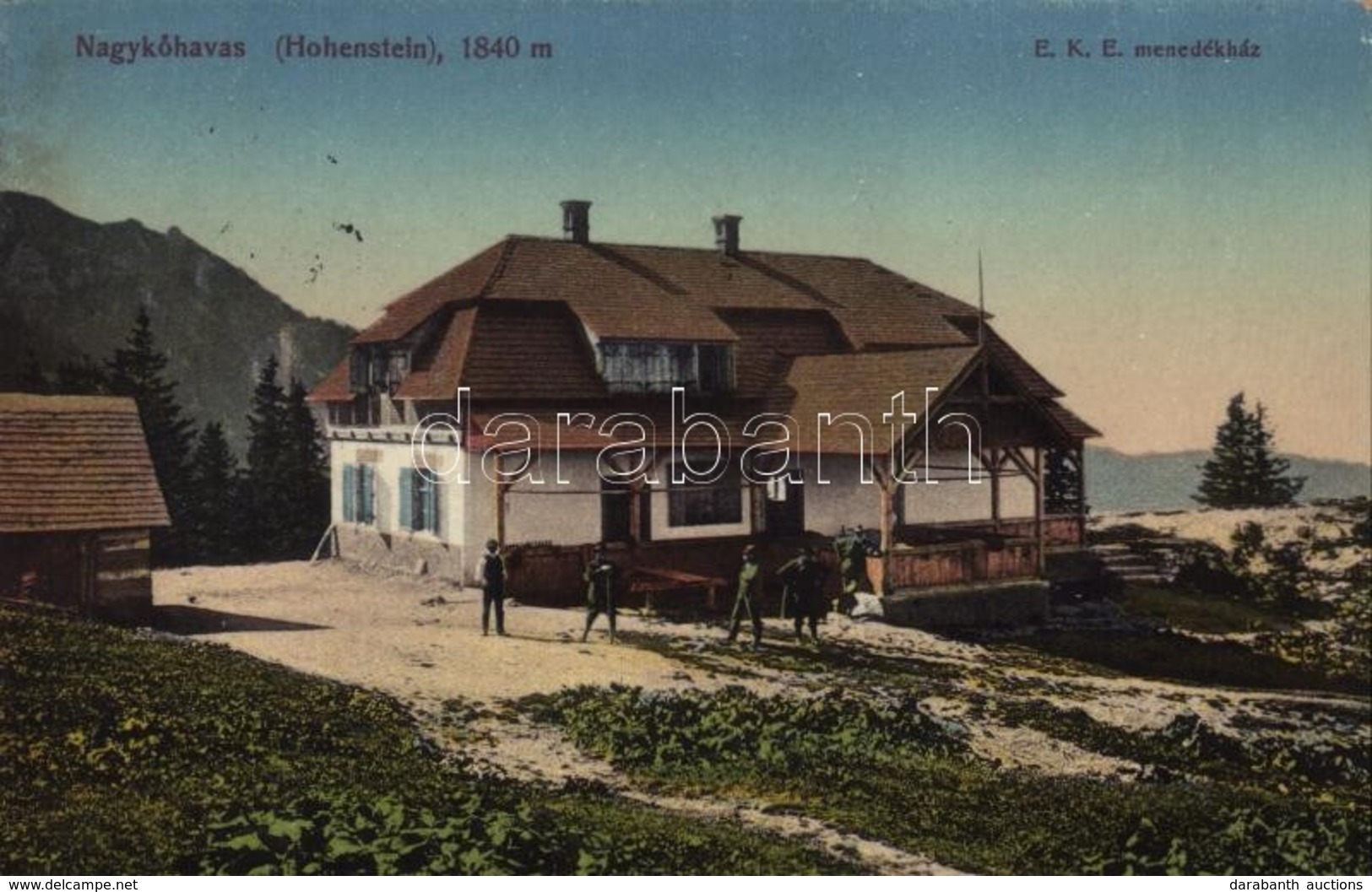 T2 1913 Nagykőhavas, Hohenstein, Piatra Mare; EKE Menedékháza és Saját Kiadása / Mountain Rest House - Ohne Zuordnung