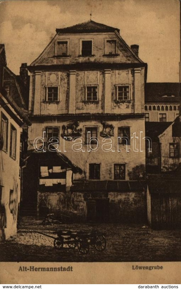 T2/T3 1918 Nagyszeben, Alt-Hermannstadt, Sibiu; Löwengrube / Villa (EK) - Ohne Zuordnung