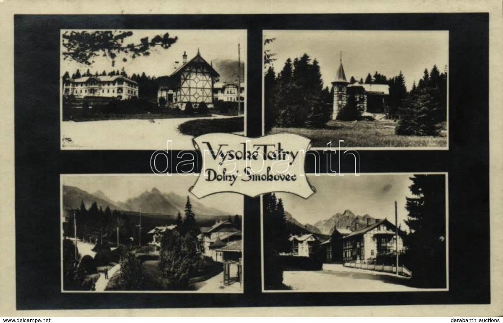 T1/T2 1930 Alsótátrafüred, Unter-Schmecks, Dolny Smokovec (Magas-Tátra, Vysoké Tatry); - Sonstige & Ohne Zuordnung