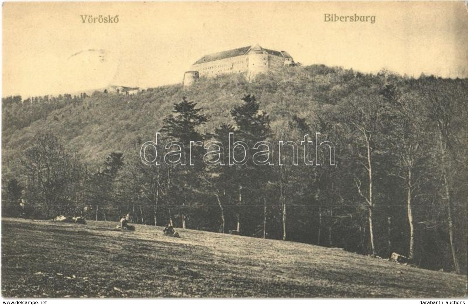 T2 1911 Cseszte, Castá; Vöröskő Vára. Levius P. S. Kiadása / Bibersburg / Hrad Cerveny Kamen / Castle - Autres & Non Classés