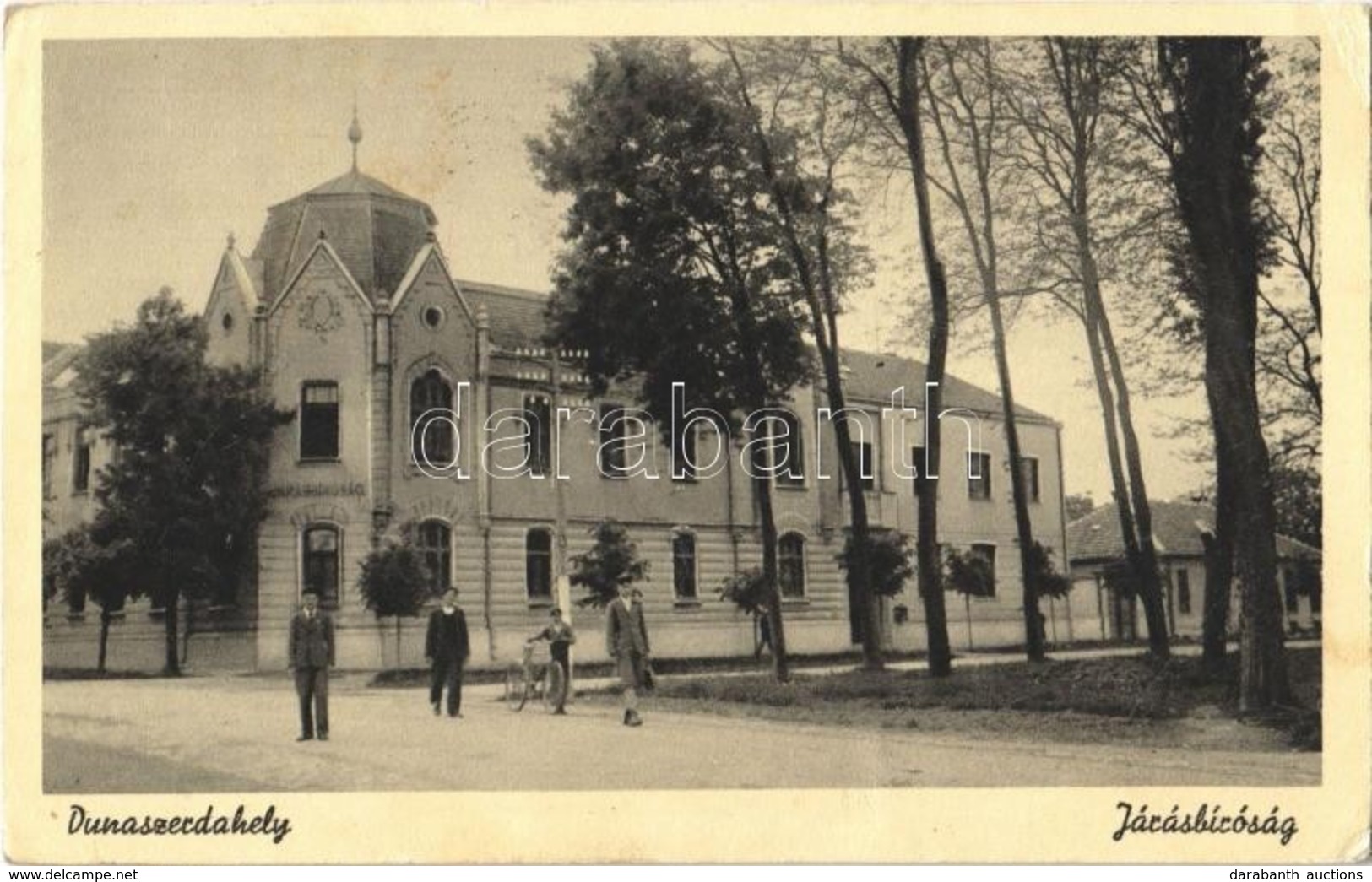 T2/T3 1939 Dunaszerdahely, Dunajská Streda; Járásbíróság, Kerékpár / Court, Bicycle (EK) - Sonstige & Ohne Zuordnung