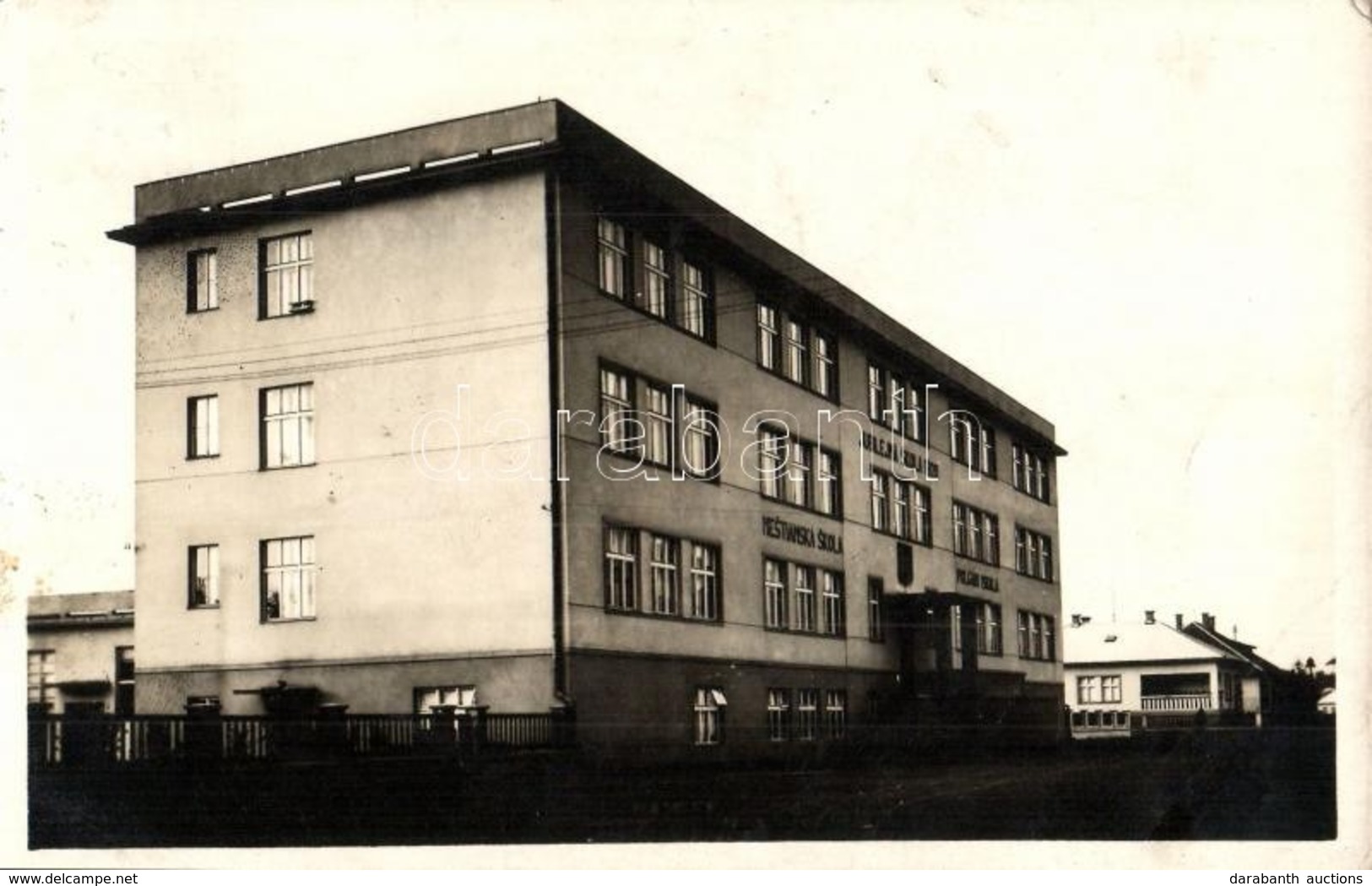 T2/T3 Léva, Levice; Polgári Iskola / Jublejná Skola / School '1938 Léva Visszatért' So. Stpl - Autres & Non Classés