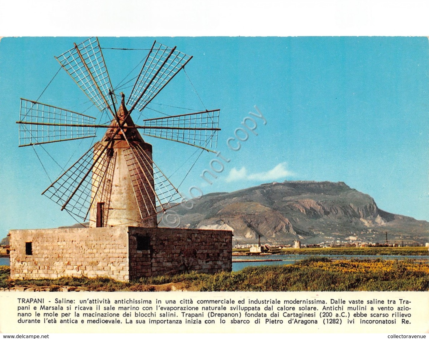 Cartolina Trapani Saline - Trapani