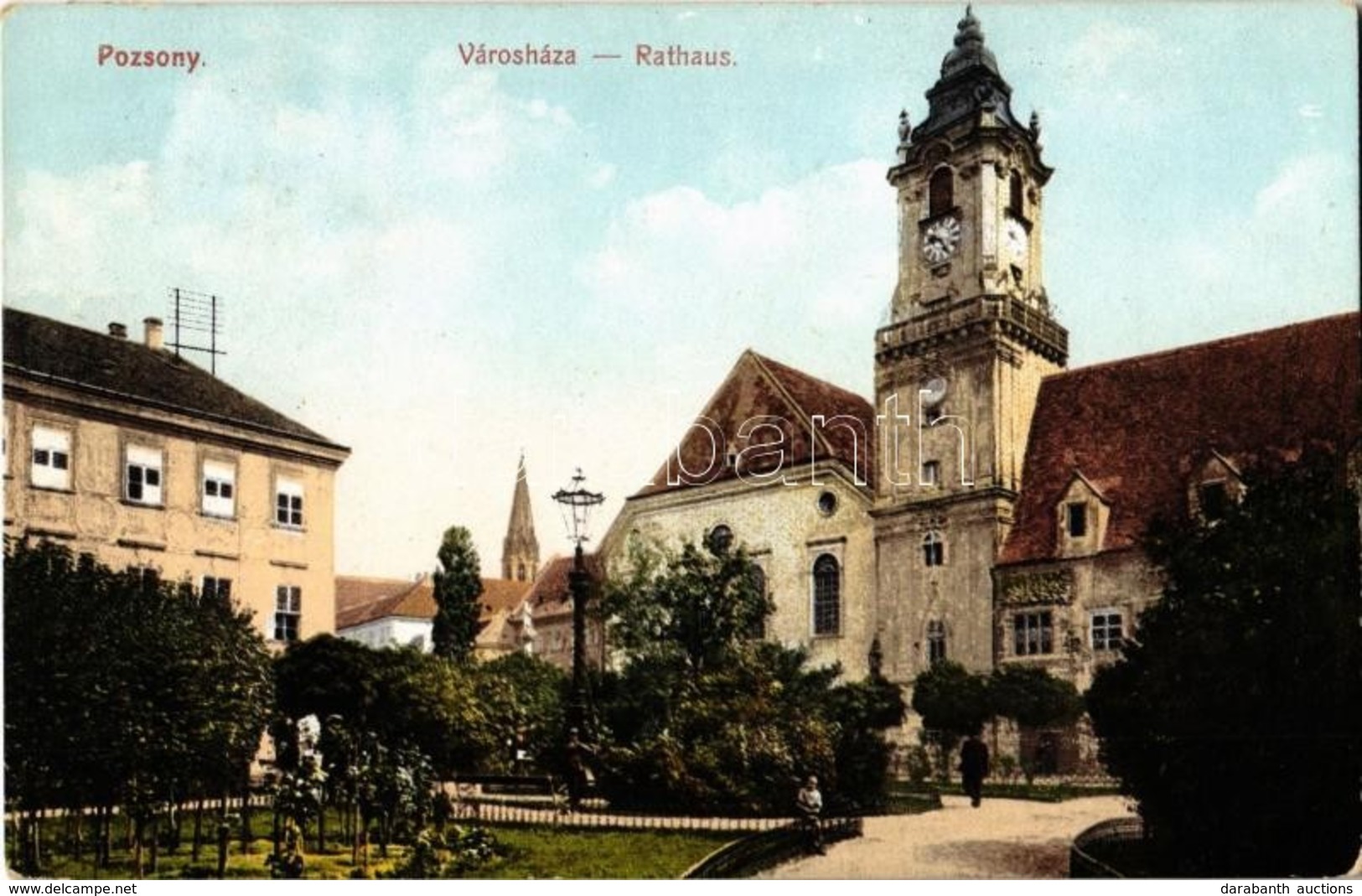 T2 1908 Pozsony, Pressburg, Bratislava; Rathaus / Városháza. Fotochrom L. & P. P. 1248. / Town Hall - Autres & Non Classés