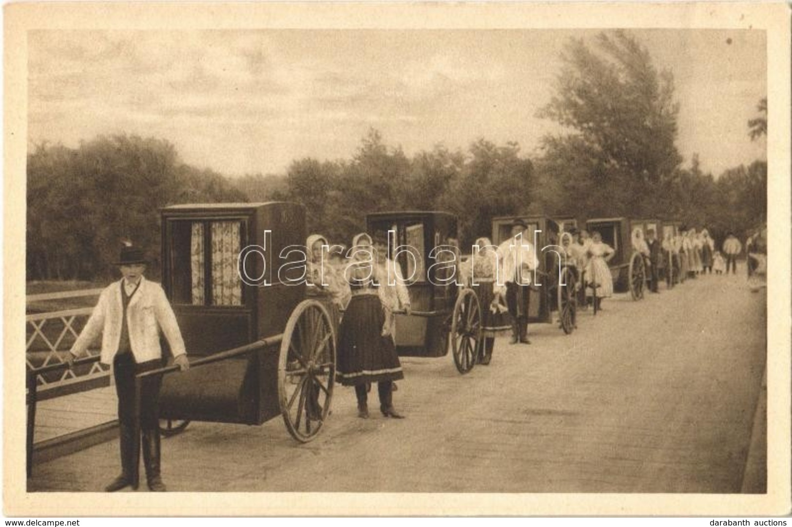 ** T2 Pöstyénfürdő, Kúpele Piestany; Infanteristák, Betegszállító Fürdőkocsi / Infanteristen / Spa Carriages - Sonstige & Ohne Zuordnung