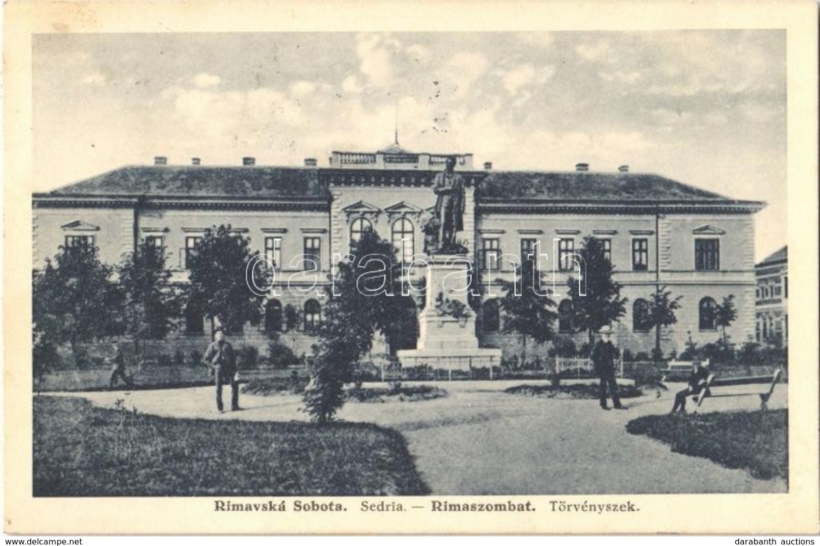 T2 1926 Rimaszombat, Rimavská Sobota;  Sedria / Törvényszék. Rábely Miklós Kiadása / Court - Autres & Non Classés