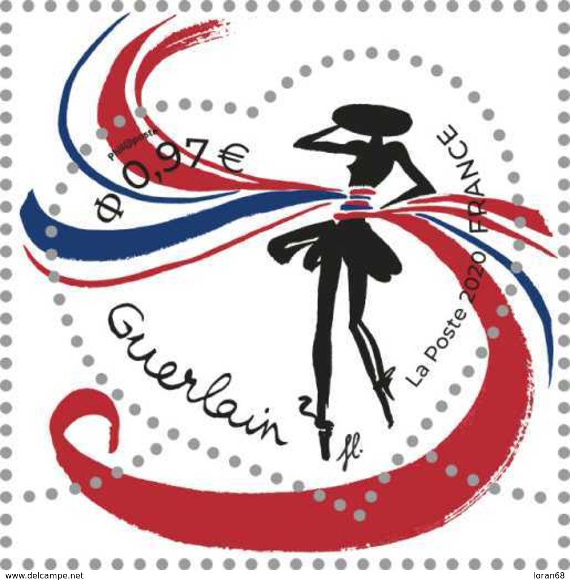 Timbre Neuf** France 2020 : Coeur Guerlain 20gr (gommé) - Neufs