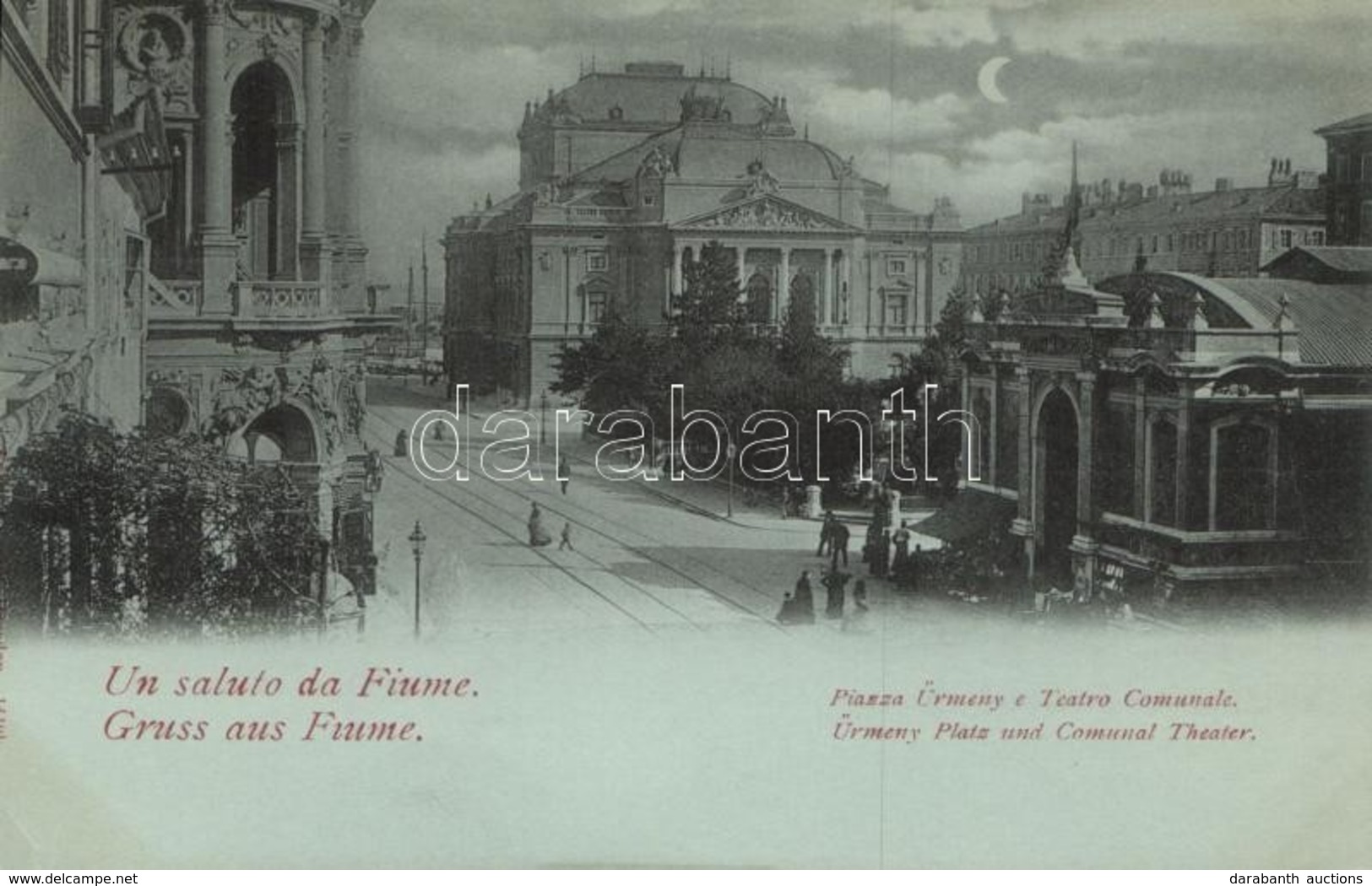 ** T2 Fiume, Piazza Ürmény / Square, Theatre - Autres & Non Classés