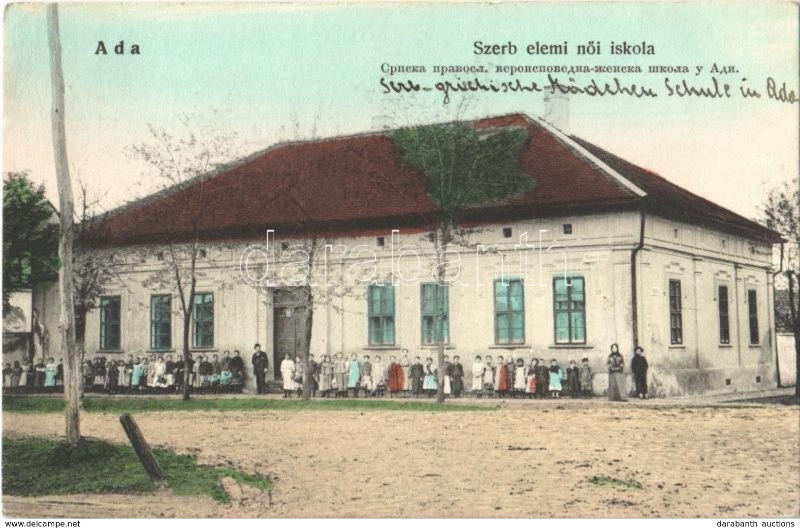 T2 1909 Ada, Szerb Elemi Női Iskola / Serbian Girls' School - Ohne Zuordnung