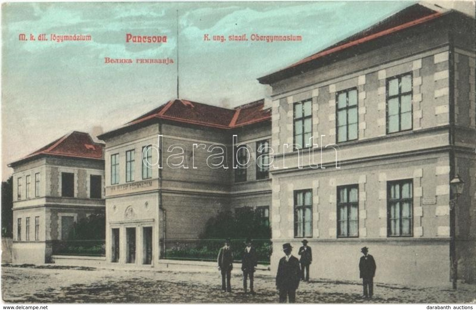 T2 1908 Pancsova, Pancevo; M. K. állami Főgimnázium. 218. Miloszavljevics Vazul Kiadása / High School - Zonder Classificatie