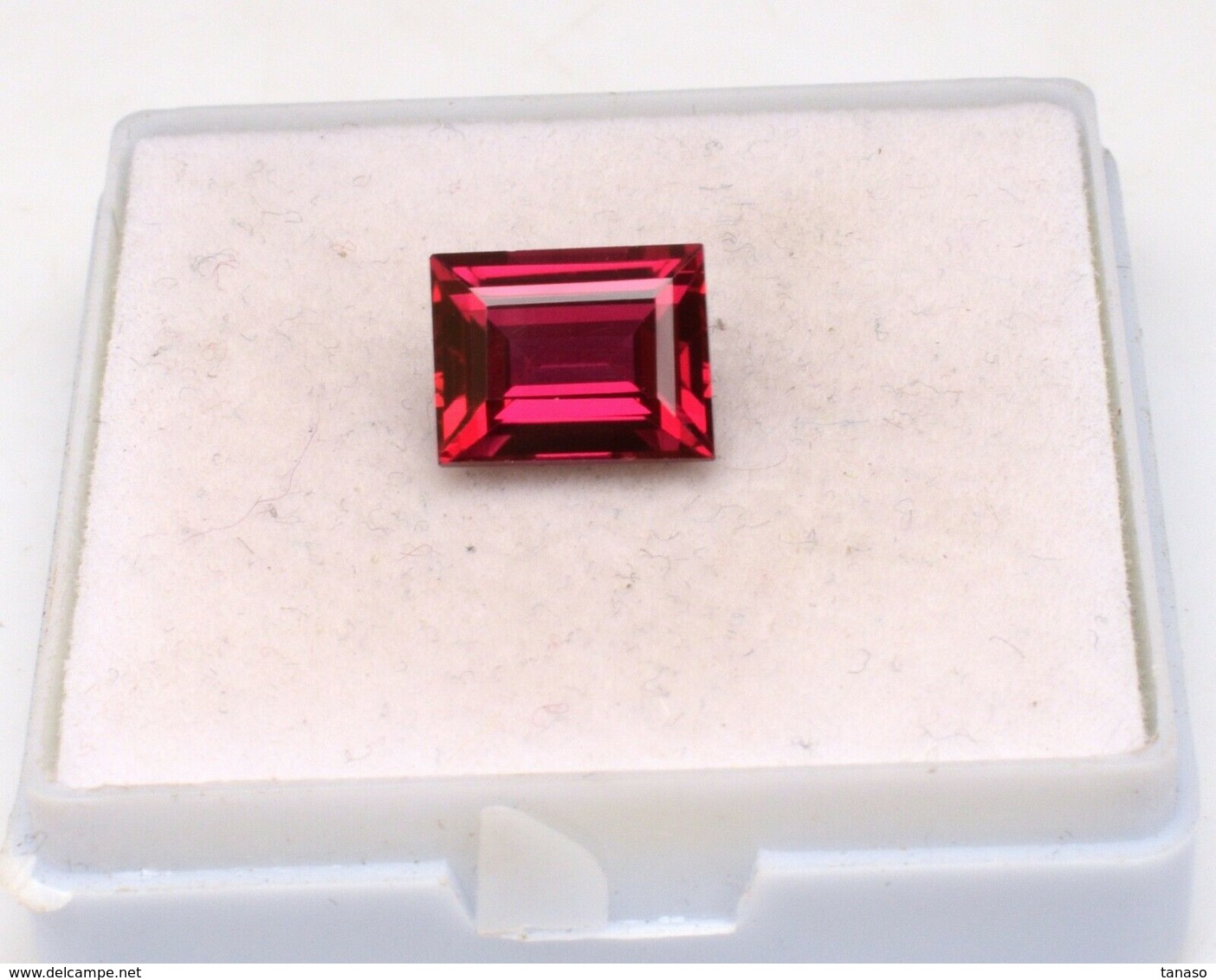 3.45 Ct Certified Mozambique Red Ruby Excellent Baguette Cut Loose Gemstone - Robijn