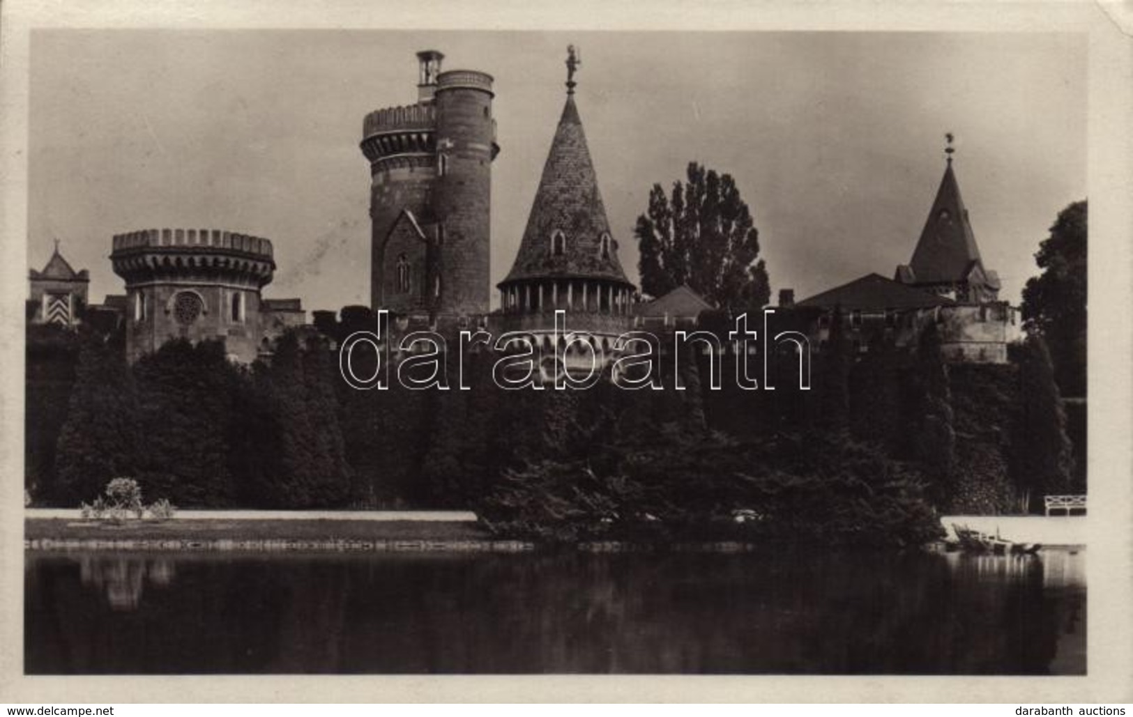 T2/T3 1932 Laxenburg, Franzensburg / Castle, Lake + 'Schlossrestaurant Laxenburg' Cancellation (EK) - Autres & Non Classés