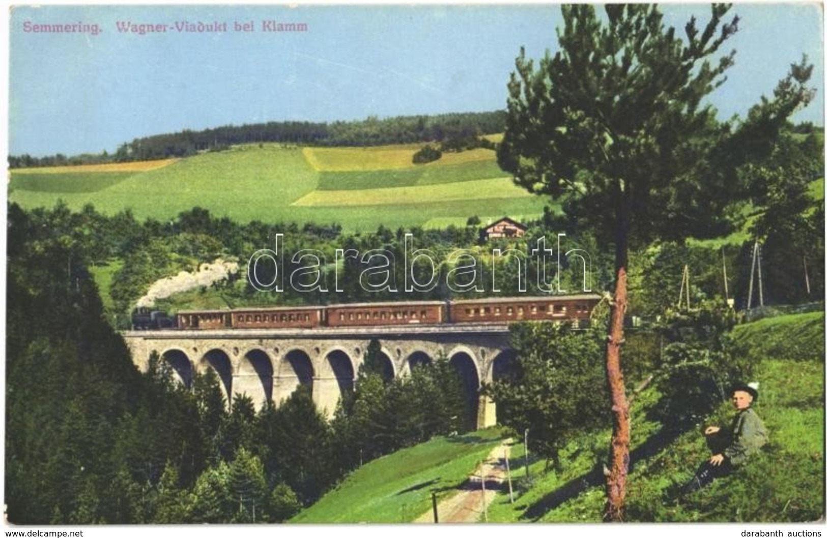 ** T2 Semmering, Wagner-Viadukt Bei Klamm / Viaduct, Railway Bridge, Locomotive, Train - Sonstige & Ohne Zuordnung