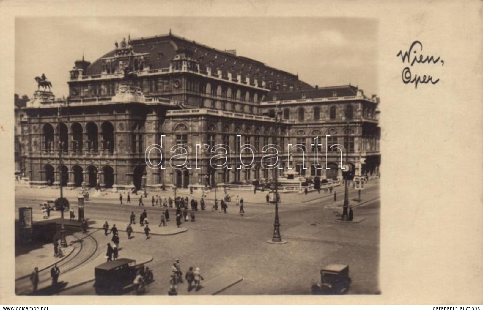 ** T1/T2 Wien, Vienna, Bécs I. Oper / Opera House, Automobiles, Photo - Autres & Non Classés