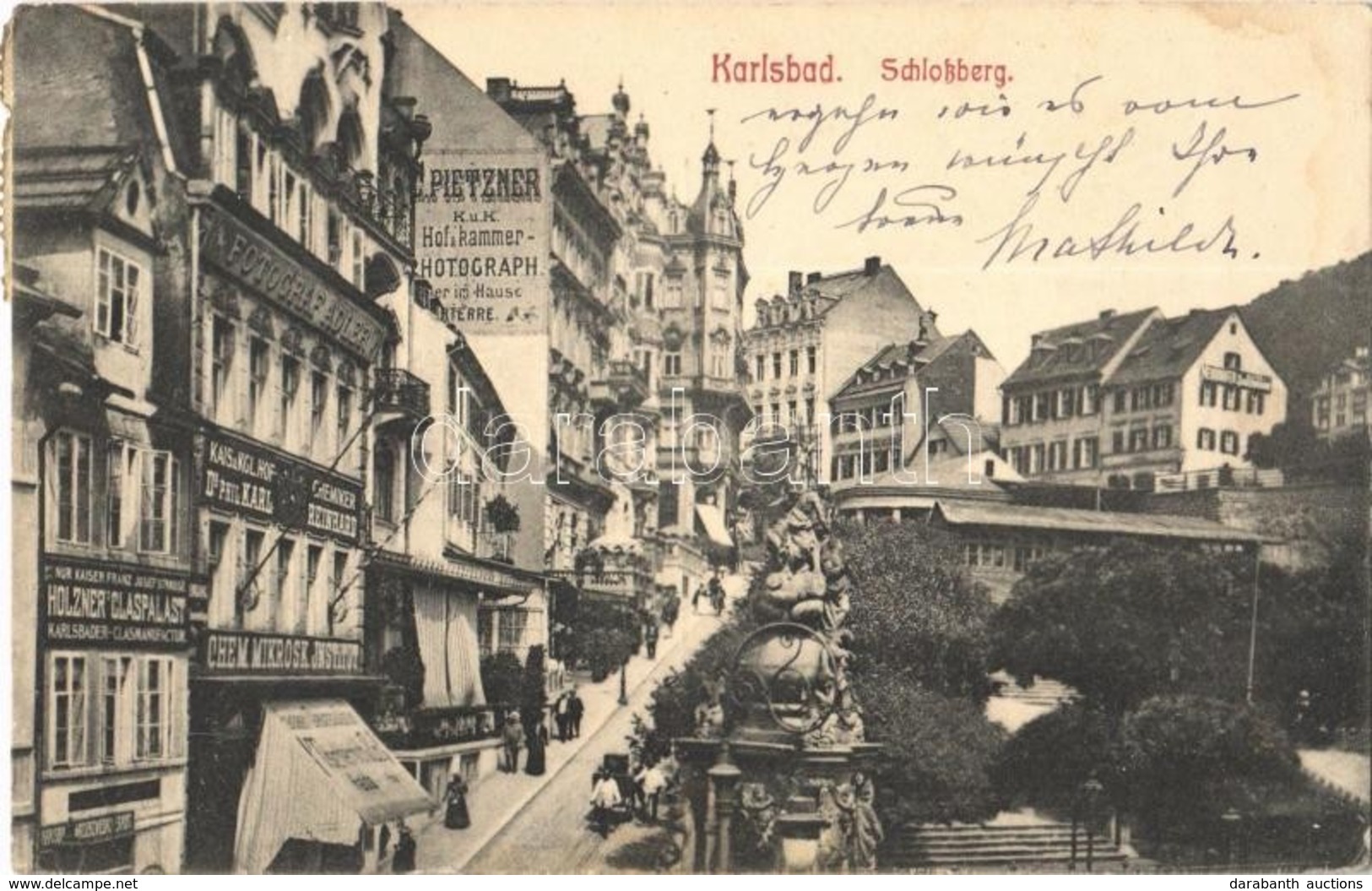 T2/T3 Karlovy Vary, Karlsbad; Schlossberg / Street View, Shops (fl) - Ohne Zuordnung