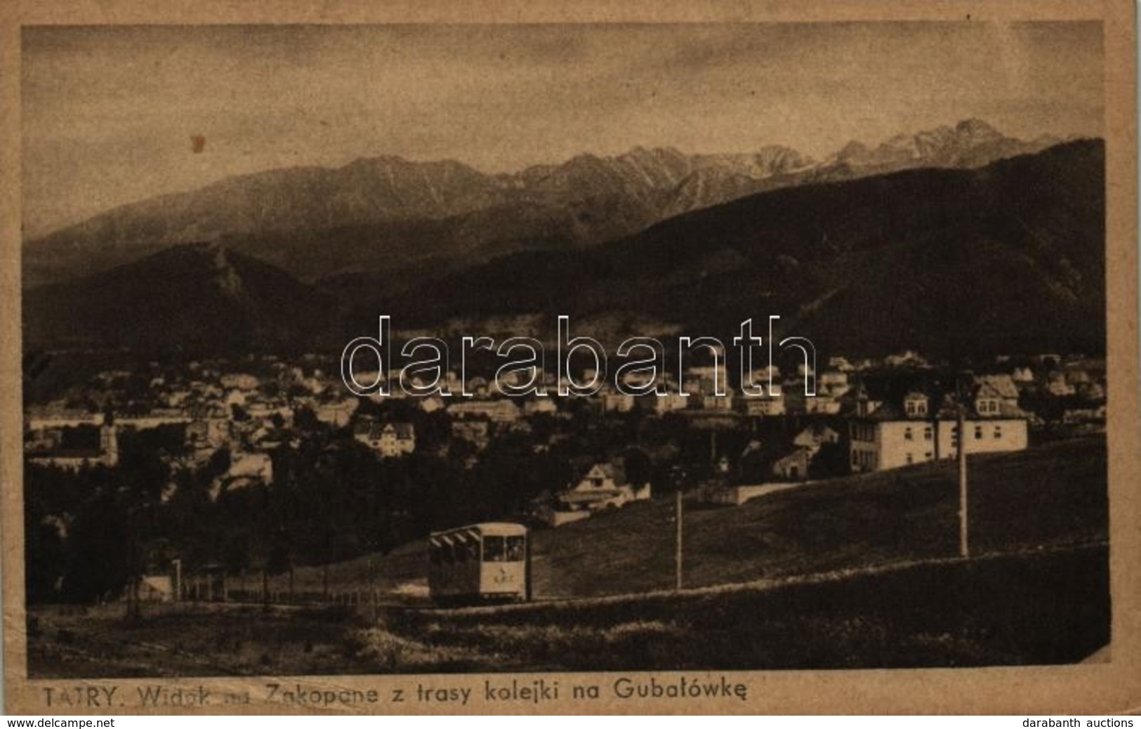 ** T3 Zakopane (Tatry), Widok Na Zakopane Z Trasy Kolejki Na Gubalówke / General View, Gubalowka Hill Funicular (small T - Autres & Non Classés