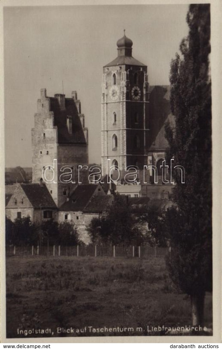 ** T1/T2 Ingolstadt, Blick Auf Taschenturm M. Liebfrauenkirche / City Gate, Tower, Church - Sin Clasificación