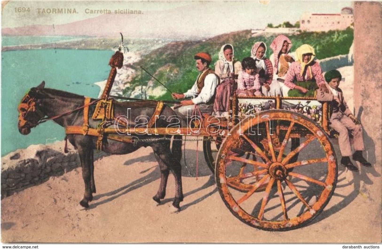 ** T2 Taormina, Carretta Siciliana / Sicilian Cart, Italian Folklore - Sonstige & Ohne Zuordnung