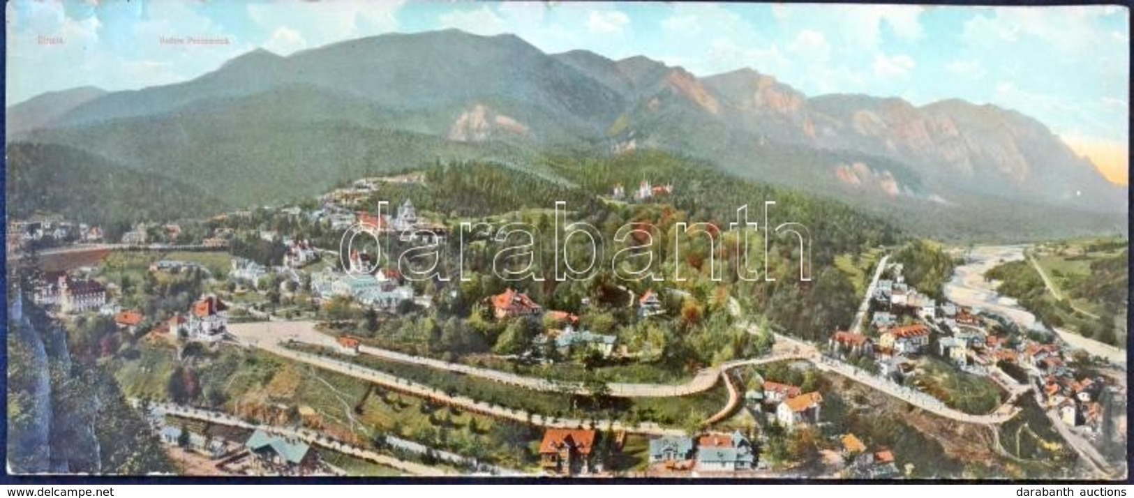 * T3 Sinaia, Vedere Panoramica / General View. Giant Non PC (18 Cm X 42,7 Cm) (EK) - Autres & Non Classés