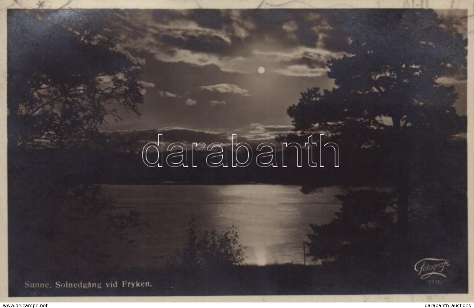 T1/T2 1961 Sunne, Solnedgang Vid Fryken / Lake, Sunset - Sonstige & Ohne Zuordnung