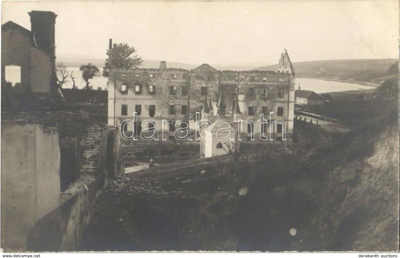 * T1/T2 1916 Berezhany, Brzezany; After WWI Bombing, Ruins. Photo - Autres & Non Classés