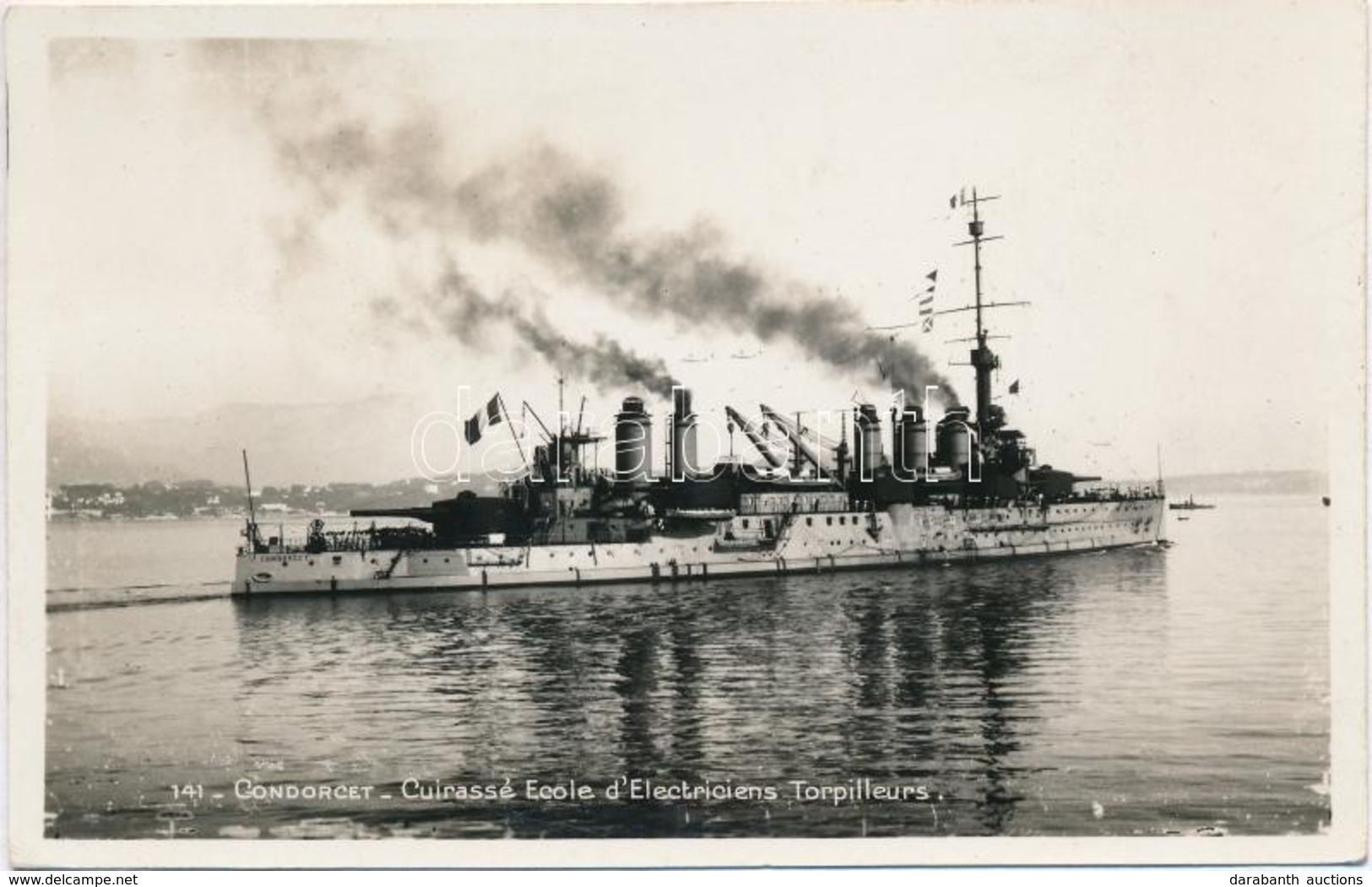 * T1/T2 Condorcet, Cuirasse Ecole D'Electriciens Torpilleurs / Condorcet, Danton-class Semi-dreadnought Battleship Of Th - Non Classés