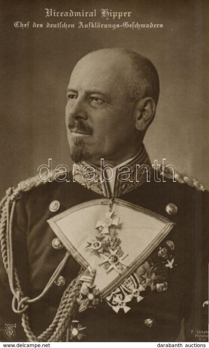 ** T2 Viceadmiral Hipper, Chef Des Deutschen Aufklärungs-Geschwaders / Franz V. Hipper, Admiral In The German Imperial N - Ohne Zuordnung