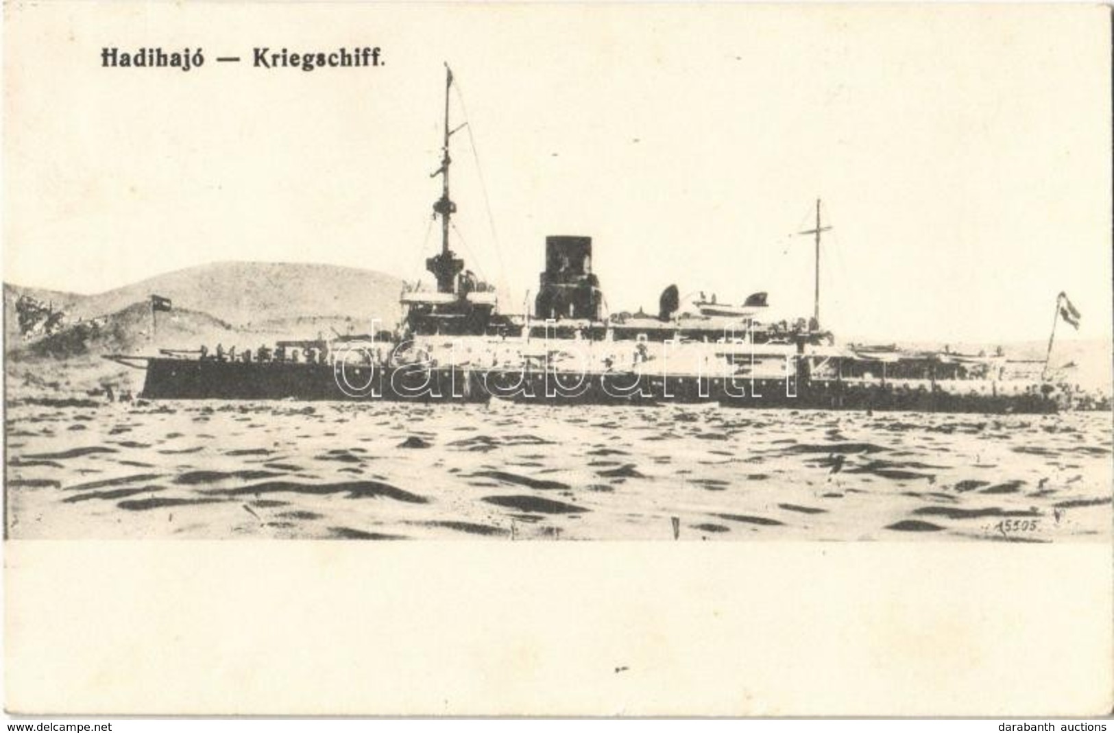 T2 1914 SMS Budapest Osztrák-magyar Monarch-osztályú Partvédő Csatahajó / K.u.K. Kriegsmarine SM Linienschiff Budapest / - Ohne Zuordnung