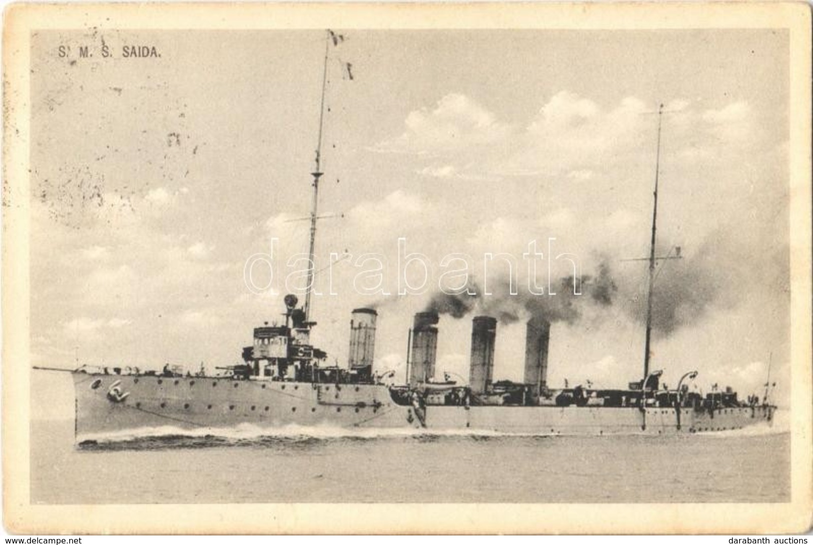 T3 SMS Saida, K.u.K. Haditengerészet Helgoland-osztályú Gyorscirkálója / K.u.K. Kriegsmarine, SM Kleiner Kreuzer Saida + - Non Classés