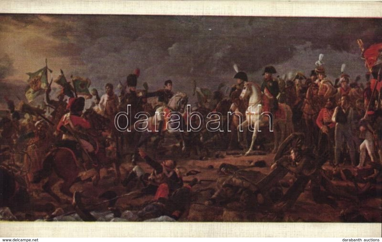 ** T1/T2 Bataille D'Austerlitz / The Battle Of Austerlitz, Napoleon With His Soldiers, Art Postcard S: Baron Gérard - Non Classés