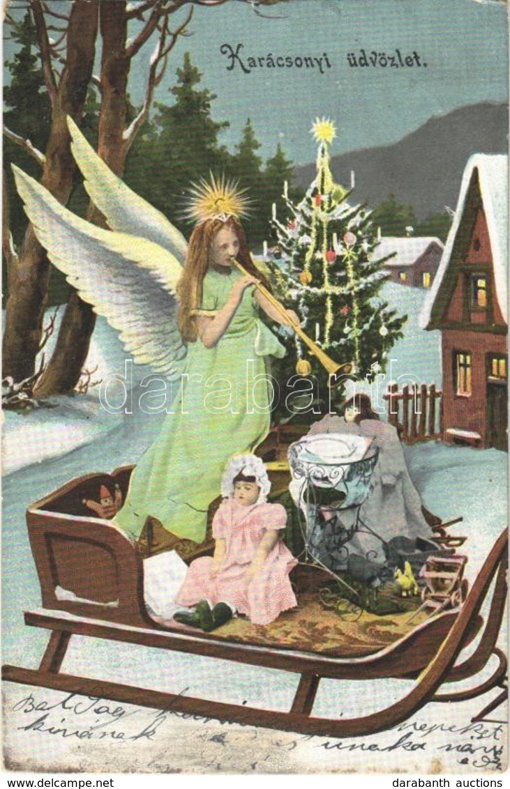 T2/T3 1905 Karácsonyi Üdvözlet! / Christmas Greeting Art Postcard (EK) - Ohne Zuordnung